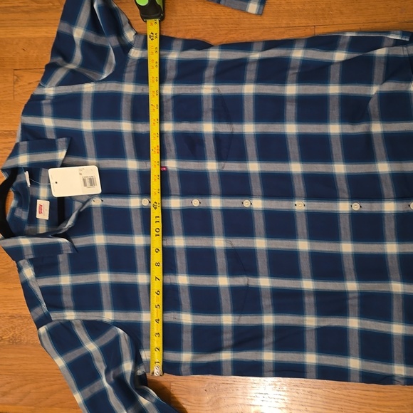 LEVI'S BRAND MEN'S SIGNATURE LONG SLEEVE FRONT BUTTON PLAID SHIRT SIZE LARGE - Picture 10 of 16